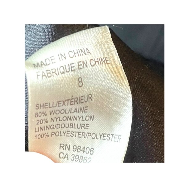 Theory Size 8 Black Wool Sleeveless Pleated A-Line Dress - Picture 6 of 8